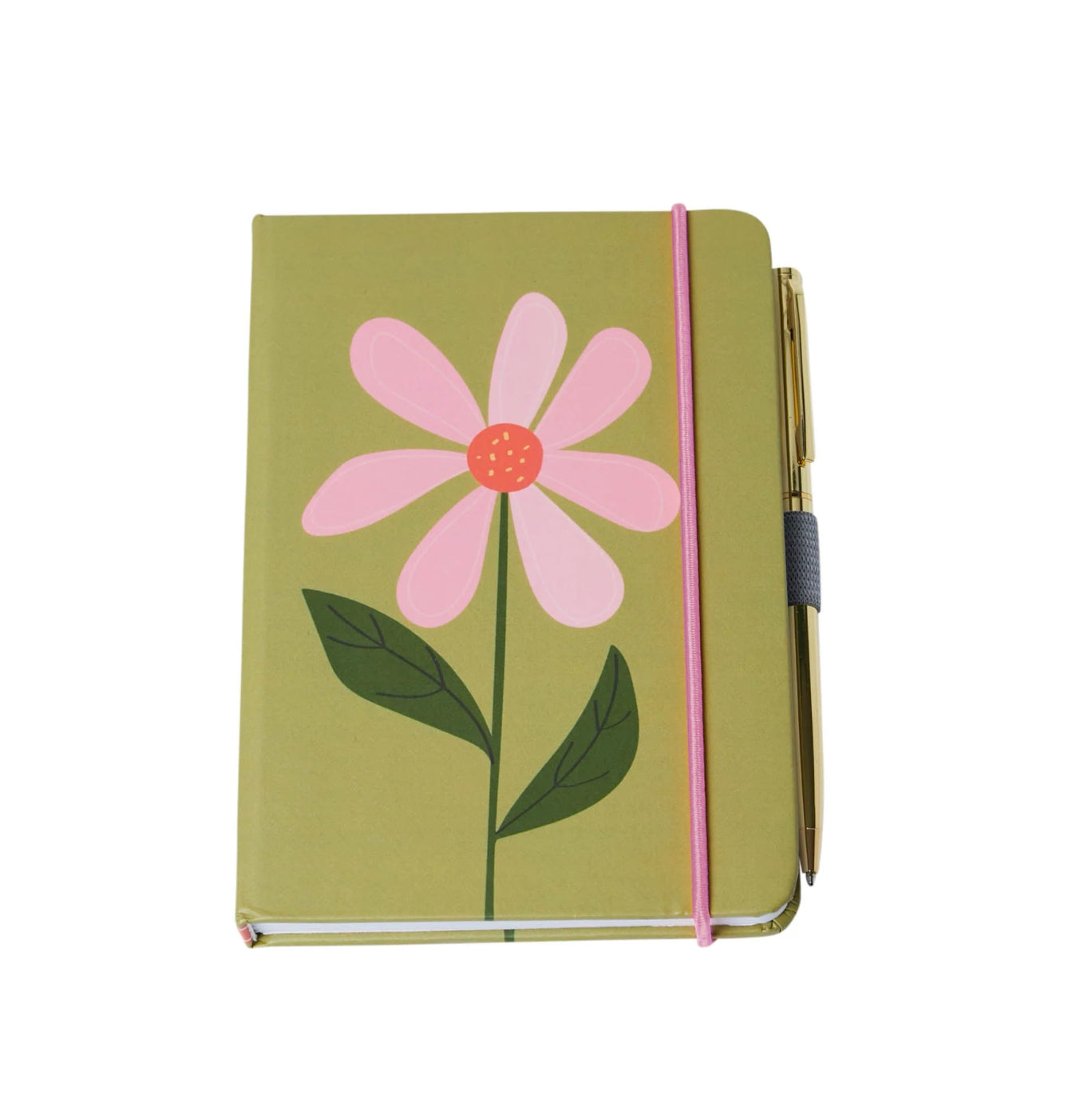 Belly Button Olive Pocket Journal Notebook with Pen