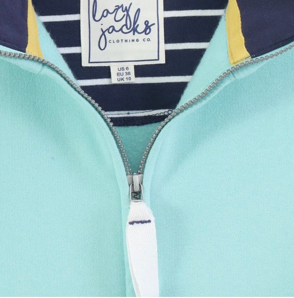 Lazy Jacks Ladies Full Zip Jacket Peppermint