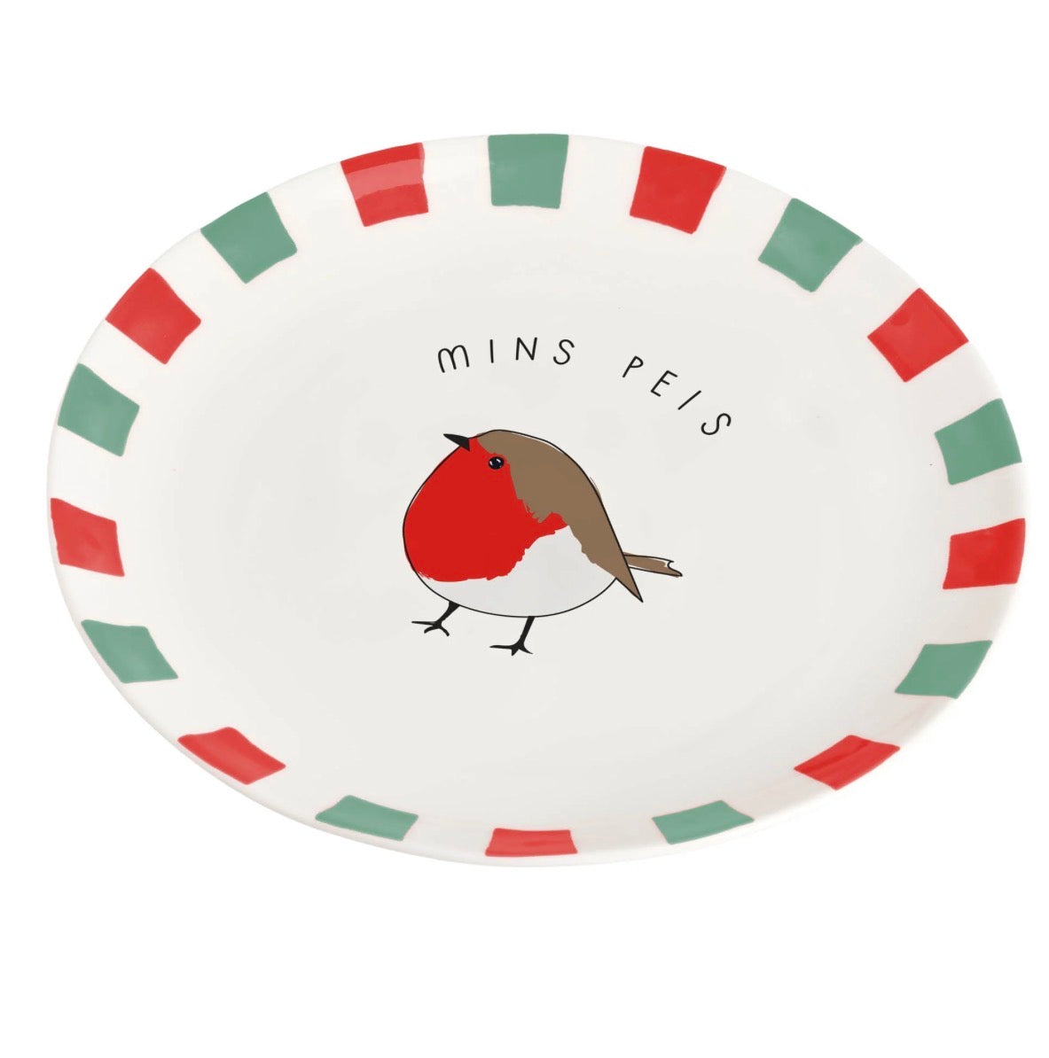 Belly Button Mins Peis Plump Robin Stoneware Plate