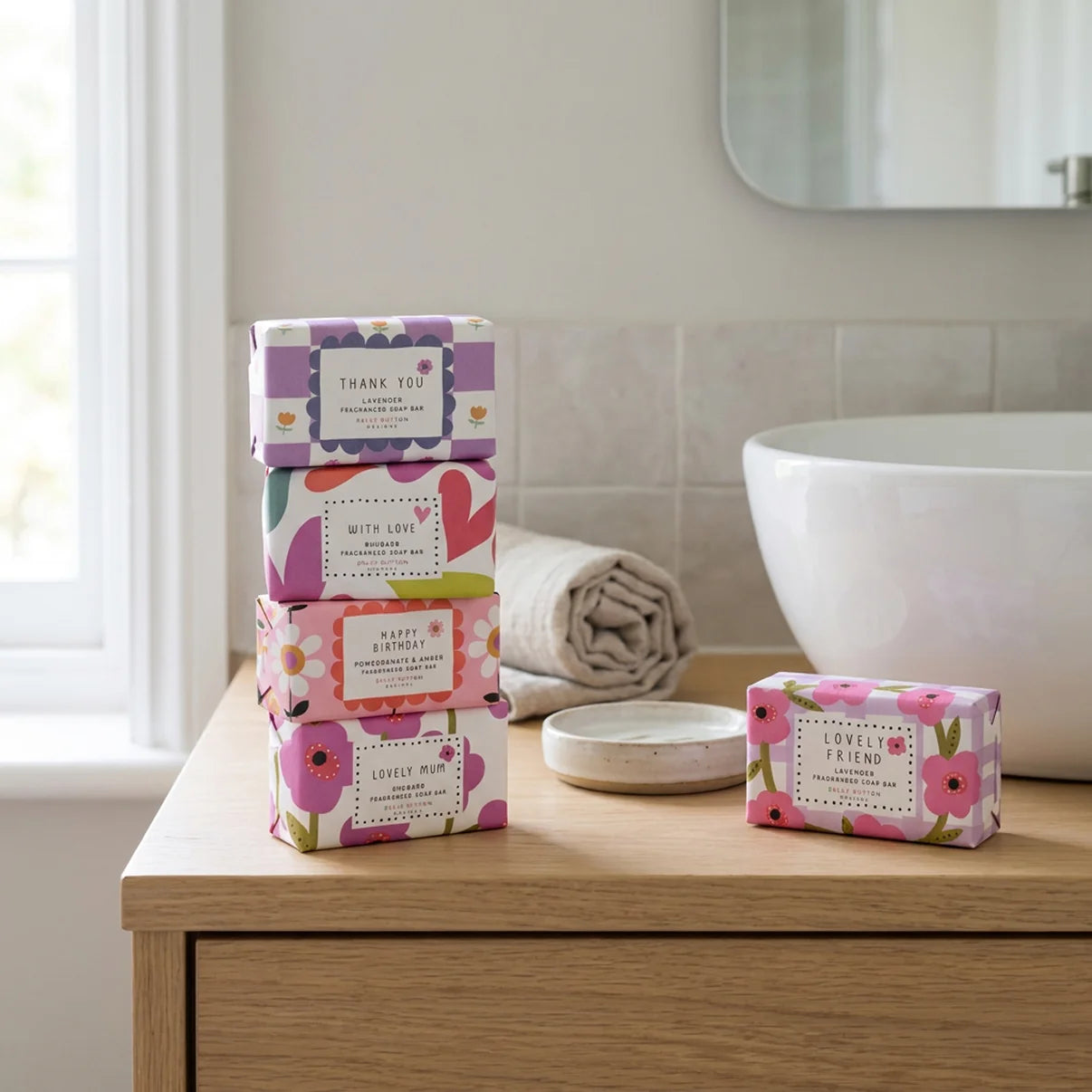 Belly Button Fragranced Soap Bar - With Love