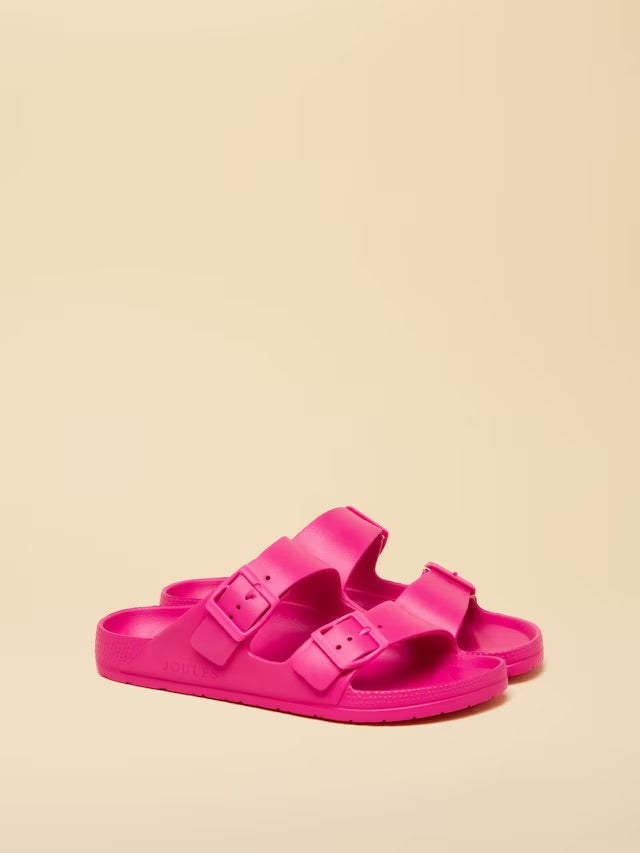Sunseeker Bright Pink EVA Double Buckle Sliders