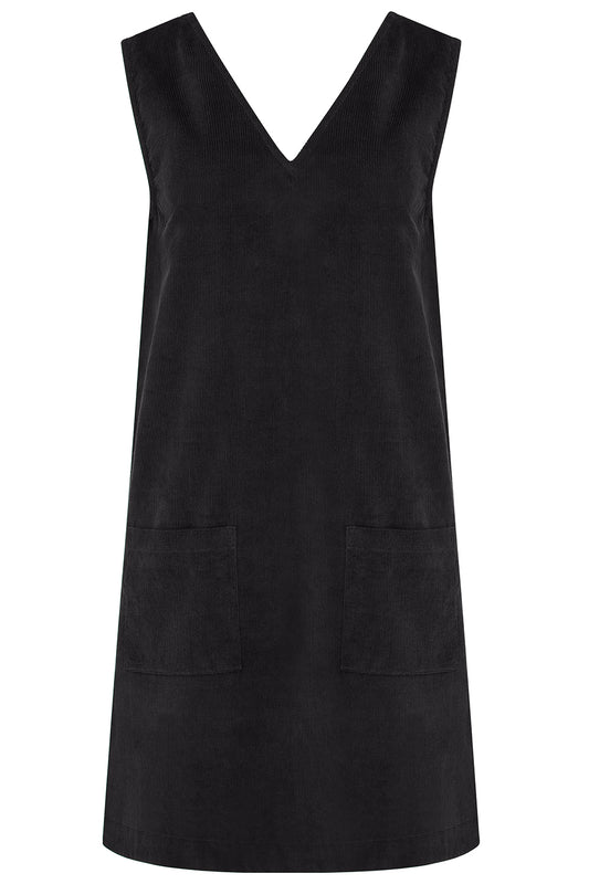 Sugarhill Kacy Black Cord Tunic Dress