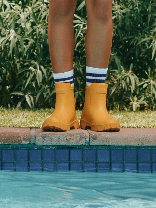 Joules Raindance Yellow Lightweight EVA Ankle Wellies