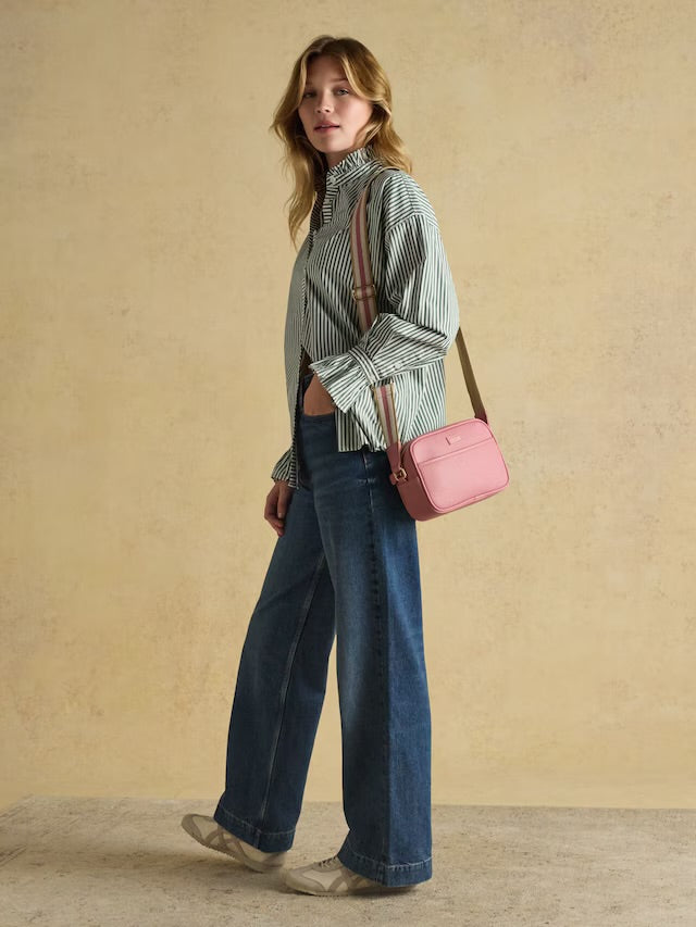 Joules Trent Pink Cross Body Bag with Adjustable Thick Strap