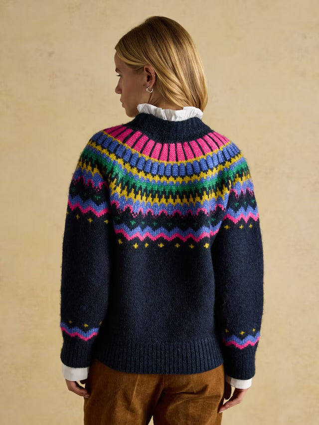 Charlie Navy Fairisle Knitted Jumper
