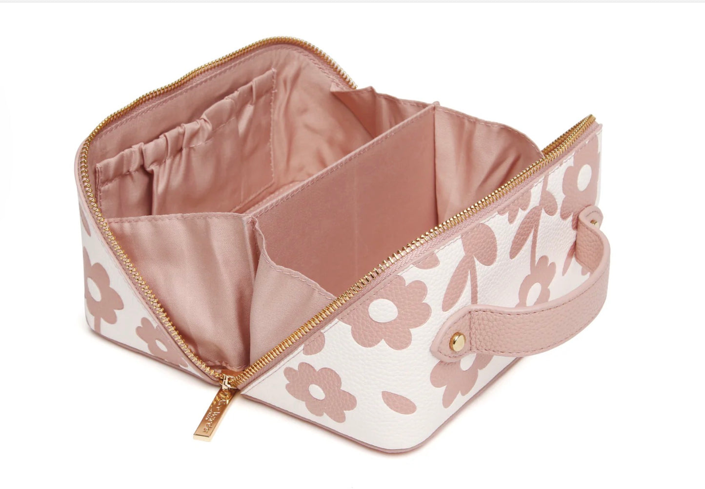 Alice Wheeler Pink Floral Mini Train Case