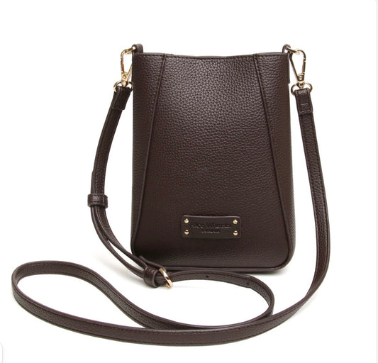 Alice Wheeler Chocolate - Kensington Phone Crossbody Bag