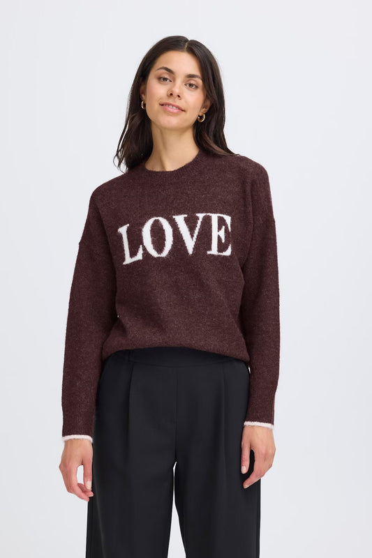 Fransa Frlorence Fudge Love Jumper