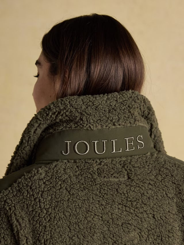 Joules Tilly Khaki Green Quarter Zip Fleece