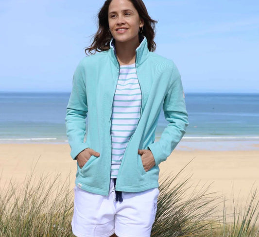 Lazy Jacks Ladies Full Zip Jacket Peppermint