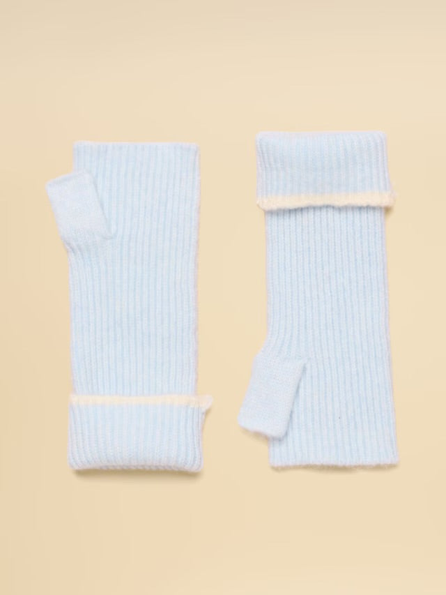 Joules Fingerless Ice Blue Gloves