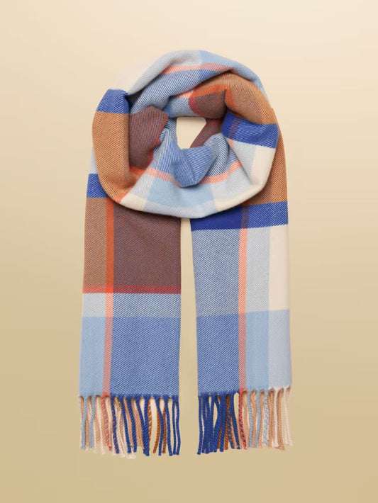 Joules Langtree Blue Cream Iona Scarf