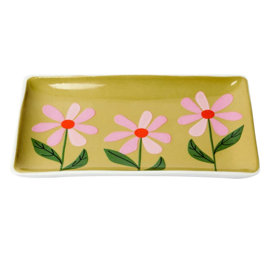 Bellybutton Rectangular Trinket Dish Olive