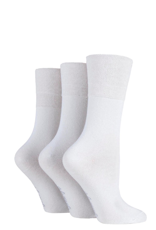 Sockshop Cotton 3 Pair White Socks