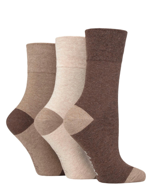 Sockshop Gentle Grip Cotton 3 Pair Socks