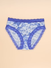 Joules Blue Riviera Toile Knickers