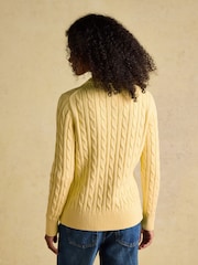 Joules Classic Yellow Cable Knit Jumper