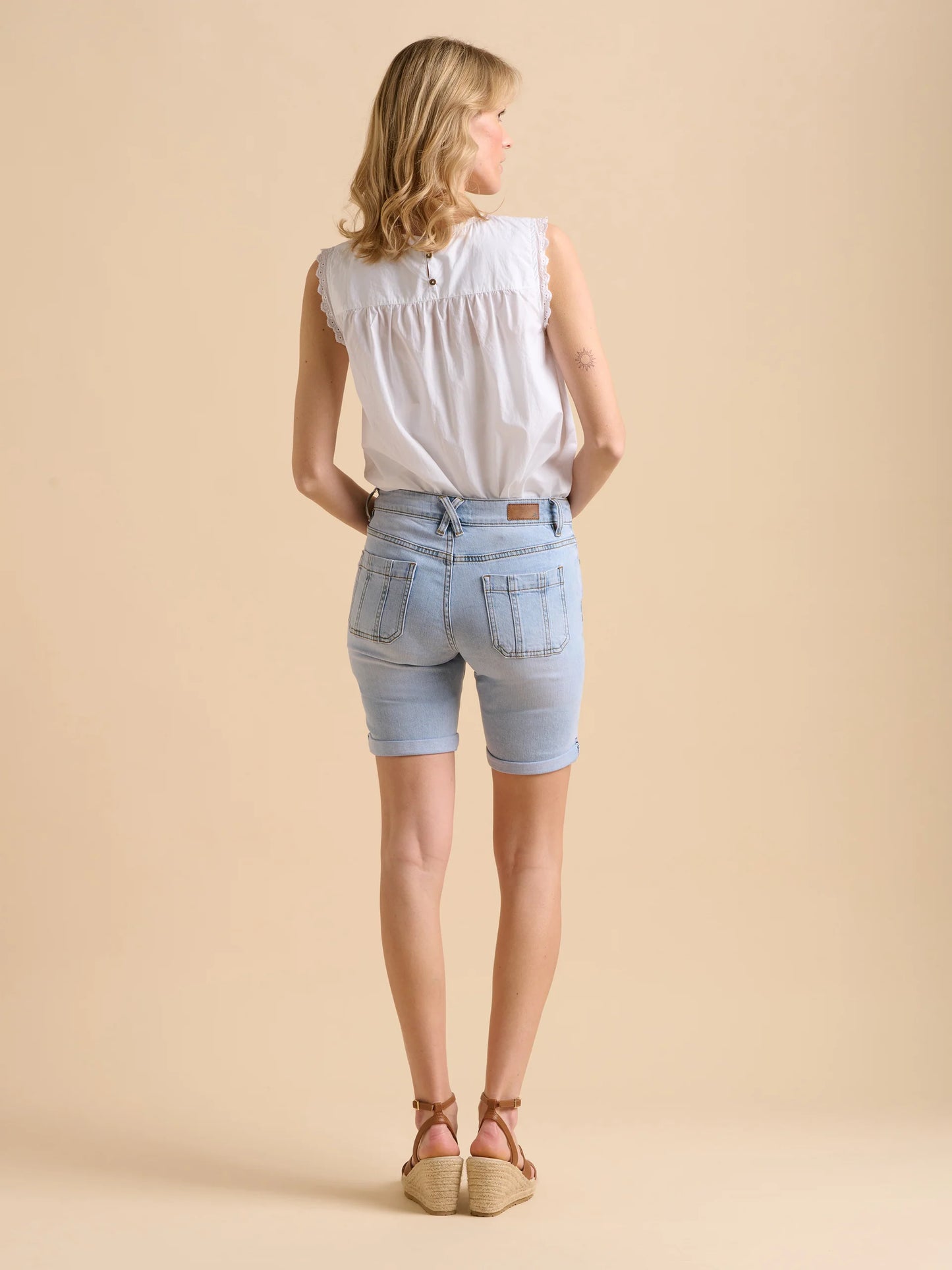 Slim Fit Denim Short