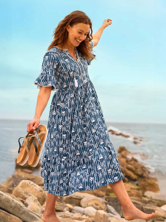 Arrows Midi Dress
