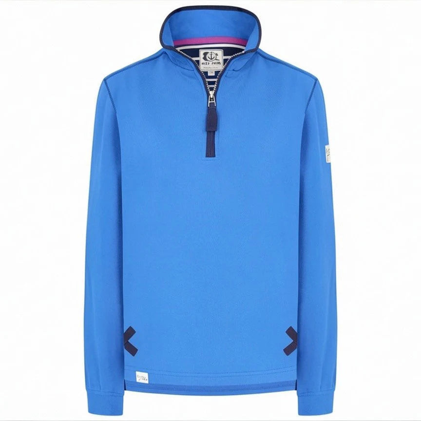 Lazy Jacks Ladies 1/4 Zip Sweatshirt - Blue