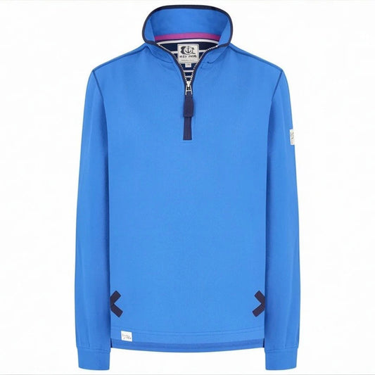 Lazy Jacks Ladies 1/4 Zip Sweatshirt - Blue