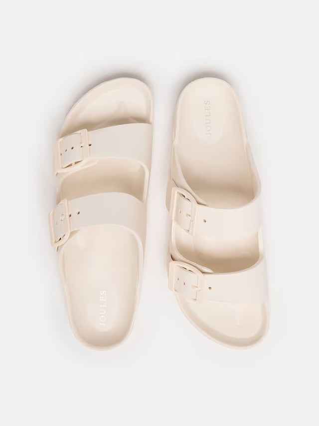 Sunseeker White EVA Sliders by Joules