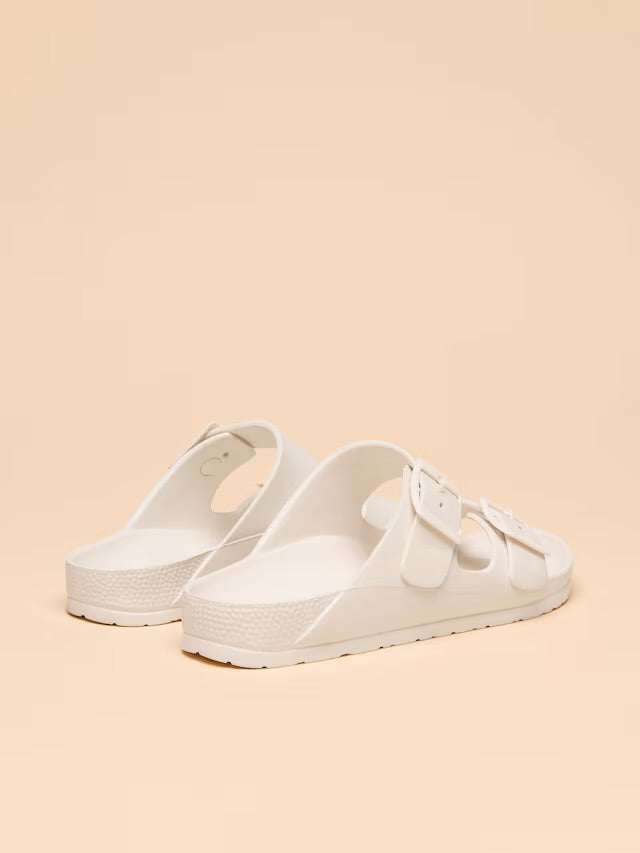 Sunseeker White EVA Sliders by Joules