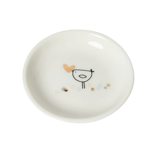 Bird with Heart Mini Trinket Dish