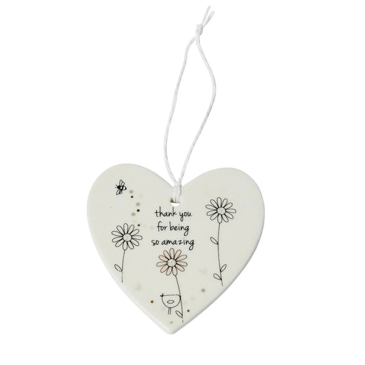 Thank You for Being So Amazing Ceramic Heart