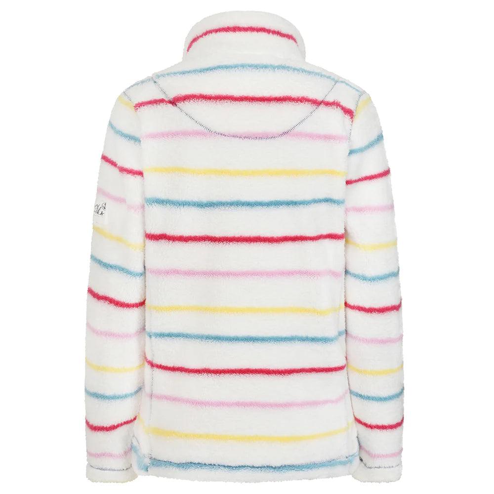 Striped Full Zip Snug in Winter Brights by Lazy Jacks