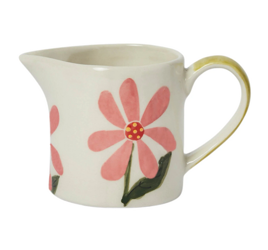 Olive Flower Stoneware Jug  - Belly Button