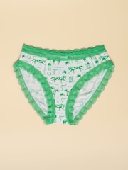 Joules White & Green Equestrian Knickers
