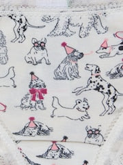 Joules Cream Party Dogs Knickers