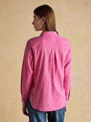 Joules Ida Pink Long Sleeved Cotton Shirt